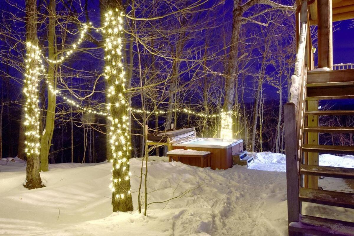 Chalet Log With Hot Tub And View La Minerve