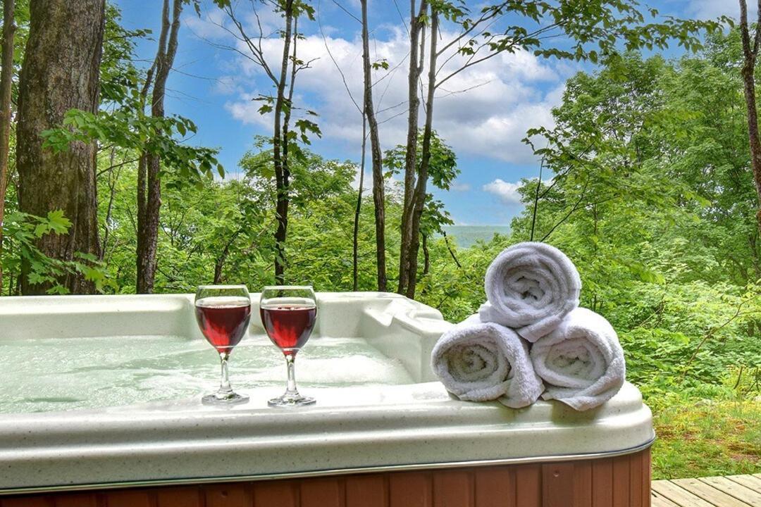 Log With Hot Tub And View * La Minerve