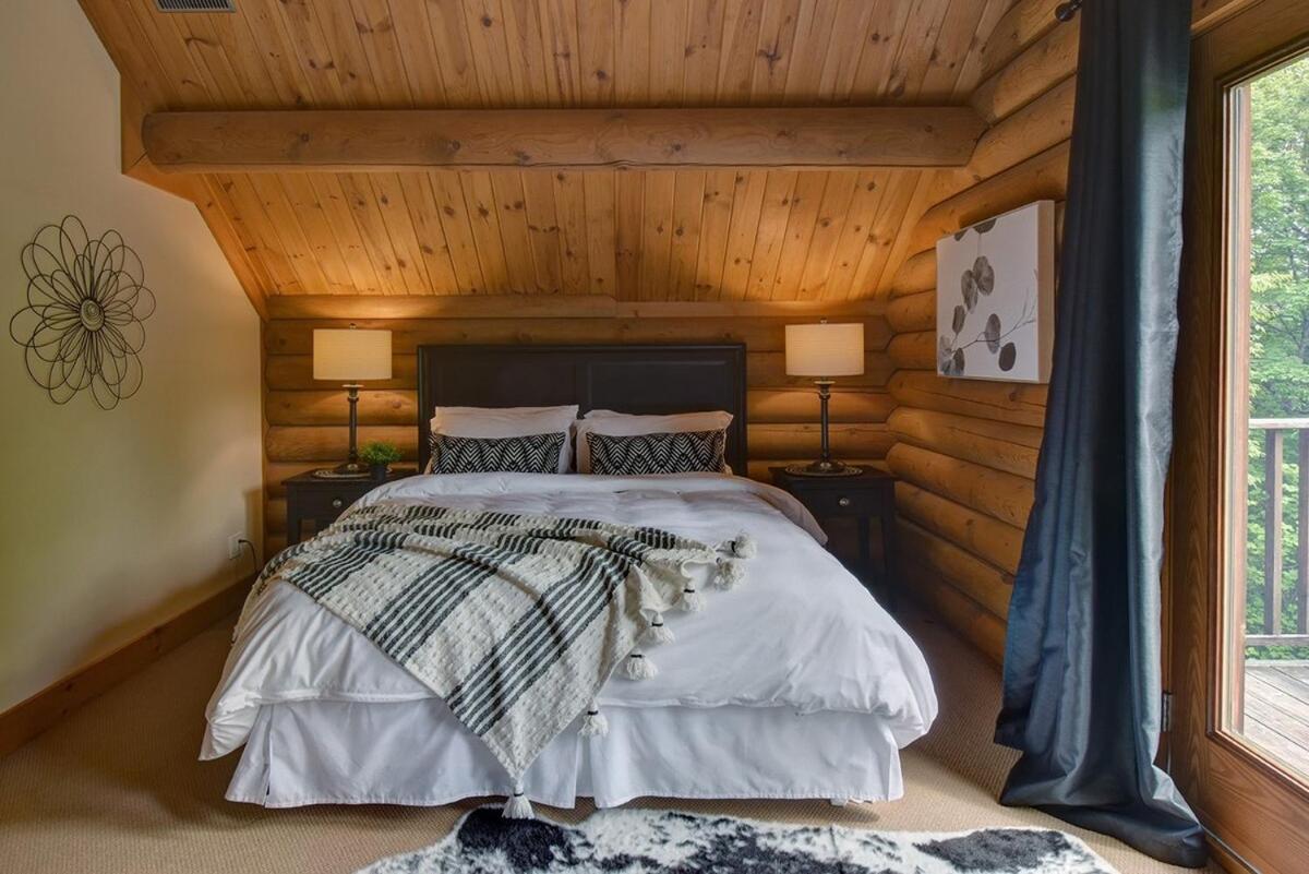 Chalet Log With Hot Tub And View La Minerve